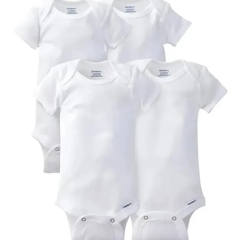 gerber__pk_onesies_manga__SKUnWFRgIn5_0.webp Gerber - 4Pk Onesies Manga Curta, Branco, 24M Online