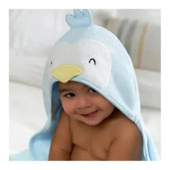 Gerber - Toalha de banho e panos de banho com capuz para bebê, pinguim Clearance