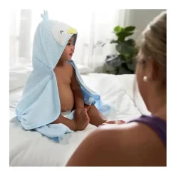 Gerber - Toalha de banho e panos de banho com capuz para bebê, pinguim Clearance