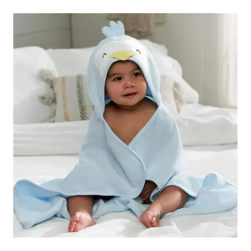 gerber__toalha_de_banho_e_SKU01rnkYGJ_6.webp Gerber - Toalha de banho e panos de banho com capuz para bebê, pinguim Clearance