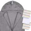 Gerber - Toalha de banho e panos de banho com capuz para bebê, dinossauro New