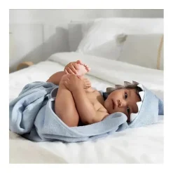 Gerber - Toalha de banho e panos de banho com capuz para bebê, tubarão New