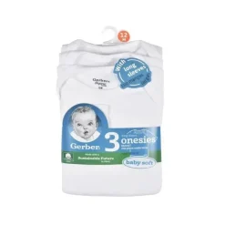 Gerber 3 unidades manga longa 24M branco Hot