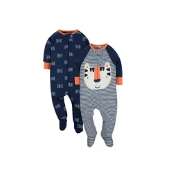 Gerber Baby Boys 2 Pacote Sleep N' Play Tigre, Azul Clearance