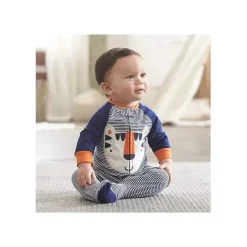Gerber Baby Boys 2 Pacote Sleep N' Play Tigre, Azul Clearance