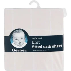 Gerber Bedding - 1Pk Knit Crib Sheet, Bege Online