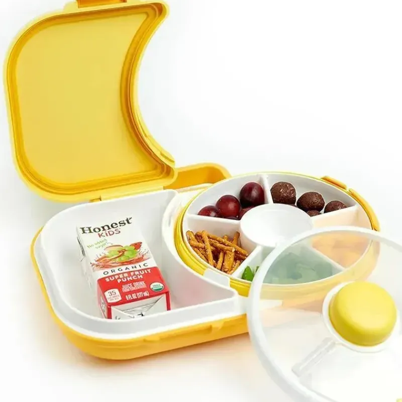 gobe__lancheira_infantil__SKUuT4wFDgu_1.webp Gobe - Lancheira Infantil Com Snack Spinner, Amarelo Mel Fashion