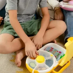 Gobe - Lancheira Infantil Com Snack Spinner, Amarelo Mel Fashion