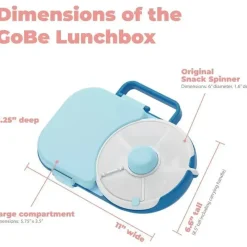 Gobe - Lancheira Infantil com Spinner Destacável, Azul Online