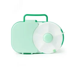 Gobe Kids - Lancheira 2 em 1 com pequeno spinner flip, verde sálvia Hot