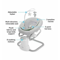 Graco - Acalme My Way Baby Swing com balancim removível, Madden Online