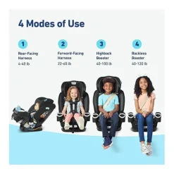 Graco - Assento de carro 4 em 1 4Ever DLX SnugLock Grow, Maison Clearance