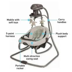 Graco - DuetSoothe Swing Plus Rocker, Winslet Outlet