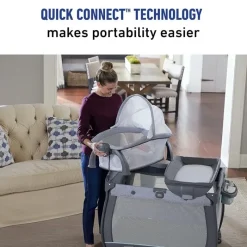 Graco - Pack 'N Play® Quick Connect™ Portable Bassinet, Alex Hot