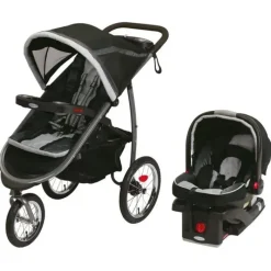 Graco Fastaction Fold Jogger Click Connect Travel System, Gotham Online