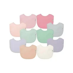 Iplay Green Sprouts - 10 unidades de babadores infantis unissex para bebês secos, rosa Fashion