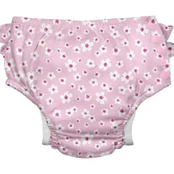 Iplay Green Sprouts - Fralda de banho reutilizável Eco Snap com babados, flores pequenas rosa claro Discount