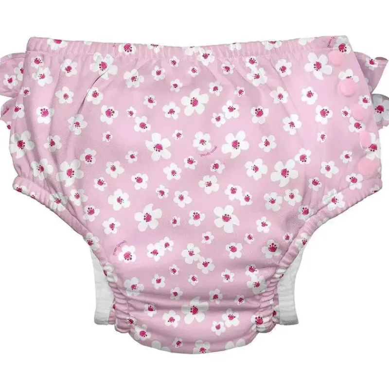 green_sprouts__fralda_de__SKUI8lFVCha_0.webp Iplay Green Sprouts - Fralda de banho reutilizável Eco Snap com babados, flores pequenas rosa claro Discount