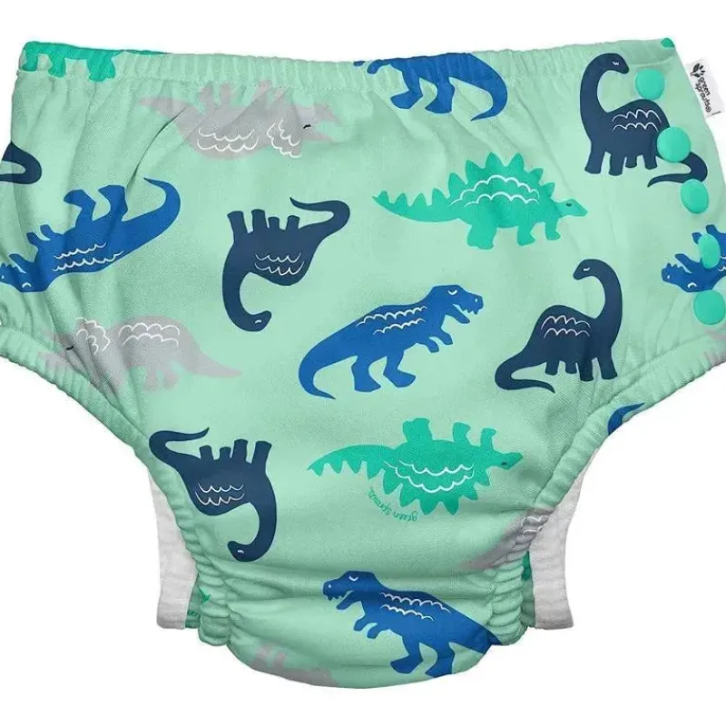 green_sprouts__fralda_reu_SKULjXup4eM_0.webp Iplay Green Sprouts - Fralda Reutilizável Eco Snap Swim, Seafoam Simple Dino Fashion