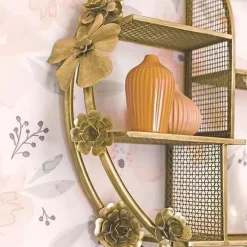 Crane Guindaste - Decoração de berçário de bebê, decoração de parede com prateleiras de latão, flor Online
