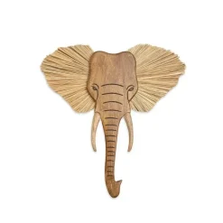 Crane Guindaste - Decoração de berçário Baby Safari, decoração de parede de animal de madeira, elefante Online
