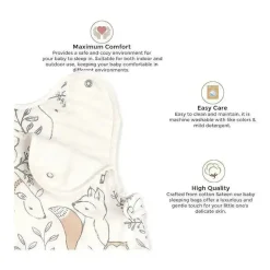 Crane Guindaste Bebê Ezra Woodland Animals Cobertor Vestível de Algodão 0-9Mo Discount
