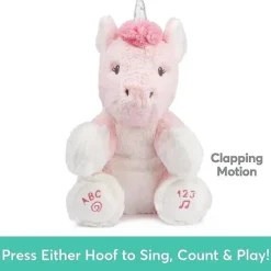 Gund Animated Alora, o unicórnio, brinquedo de pelúcia rosa para bebê Discount
