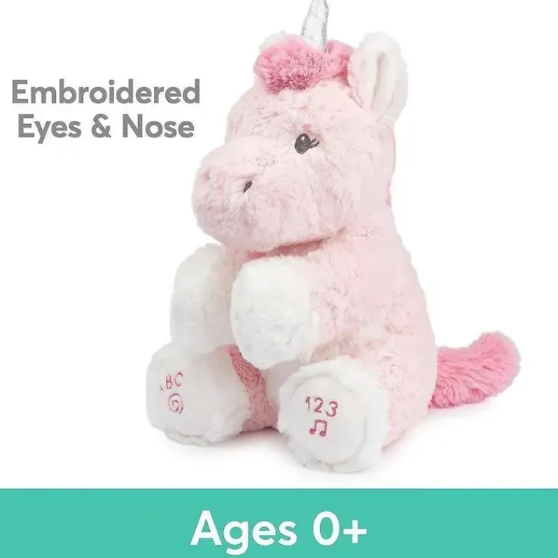 gund_animated_alora_o_uni_SKUufyF9x8p_4.webp Gund Animated Alora, o unicórnio, brinquedo de pelúcia rosa para bebê Discount