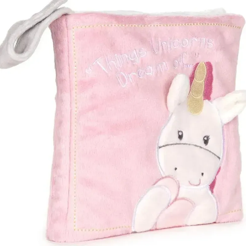 gund_baby_dreaming_luna_u_SKU7MDleQjX_11.webp Gund Baby Dreaming Luna Unicorn livro macio pelúcia brinquedo estimulante sensorial, 8 pol Fashion