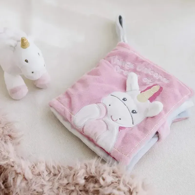 gund_baby_dreaming_luna_u_SKU7MDleQjX_3.webp Gund Baby Dreaming Luna Unicorn livro macio pelúcia brinquedo estimulante sensorial, 8 pol Fashion