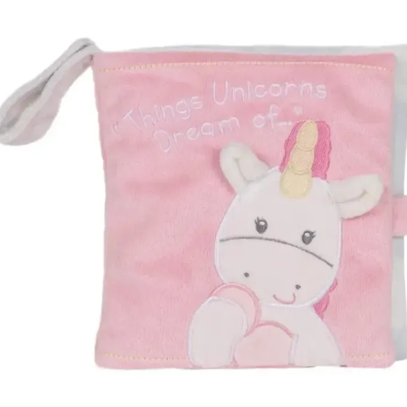 gund_baby_dreaming_luna_u_SKU7MDleQjX_6.webp Gund Baby Dreaming Luna Unicorn livro macio pelúcia brinquedo estimulante sensorial, 8 pol Fashion