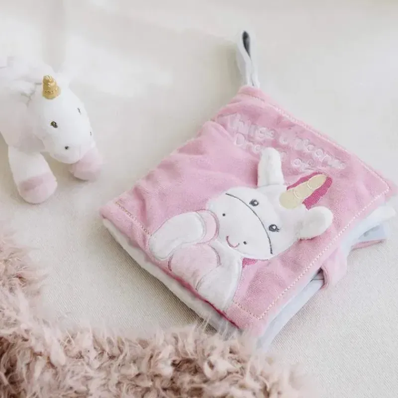 gund_baby_dreaming_luna_u_SKU7MDleQjX_9.webp Gund Baby Dreaming Luna Unicorn livro macio pelúcia brinquedo estimulante sensorial, 8 pol Fashion