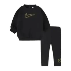 Haddad - Conjunto Nike Fleece Crew e Legging, Preto Online