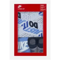 Haddad - Nike Bodysuit Bib Booties 3 Pc Hosiery Little Kids, Branco/Azul Best