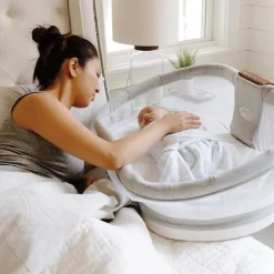 Halo - Berço Vibratório Série Luxe Dormitório Giratório, Dove Cinza Online