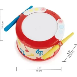 Hape - Bateria infantil eletrônica com luzes e reprodução guiada Online