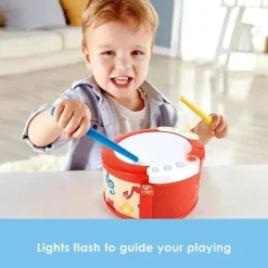 Hape - Bateria infantil eletrônica com luzes e reprodução guiada Online