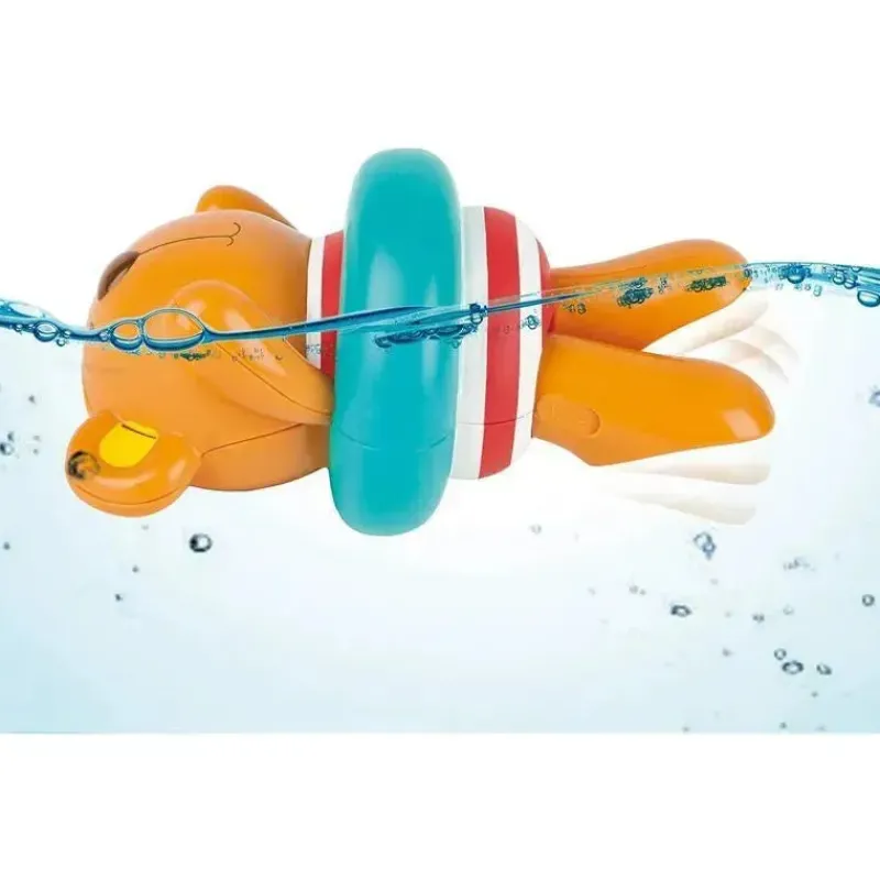 hape__brinquedo_de_banho__SKUQHA8NASD_1.webp Hape - Brinquedo de banho de corda infantil Little Splashers nadador de pelúcia New