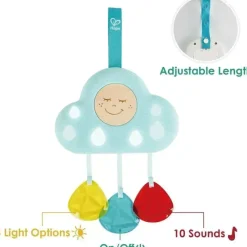 Hape - Brinquedo móvel para berço de bebê com luzes e músicas relaxantes Clearance