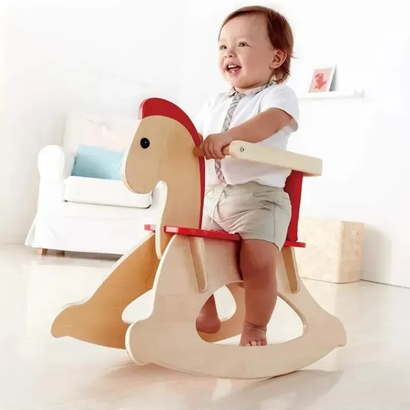 hape__cavalo_de_balano_de_SKU531wUuEv_1.webp Hape - Cavalo de balanço de madeira para crianças Rock and Ride Clearance