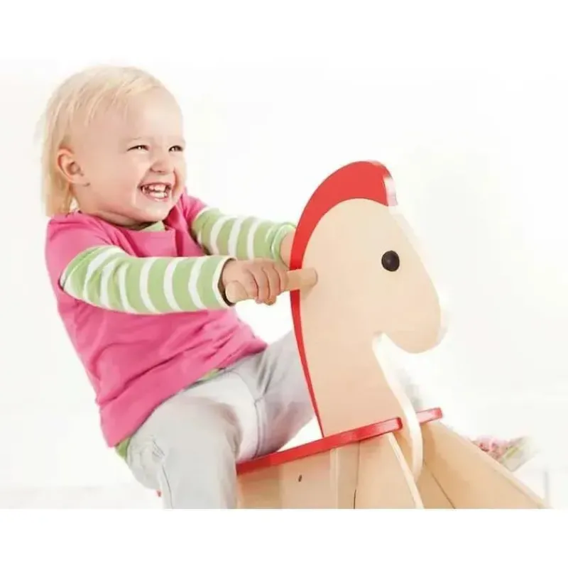 hape__cavalo_de_balano_de_SKU531wUuEv_2.webp Hape - Cavalo de balanço de madeira para crianças Rock and Ride Clearance