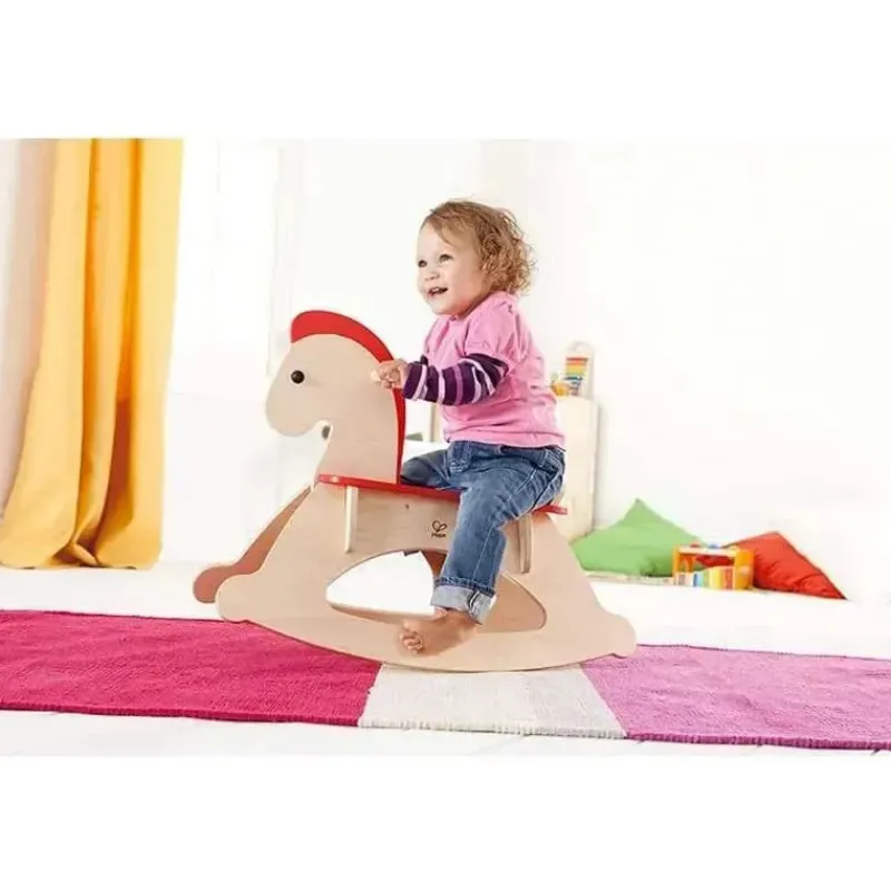 hape__cavalo_de_balano_de_SKU531wUuEv_3.webp Hape - Cavalo de balanço de madeira para crianças Rock and Ride Clearance