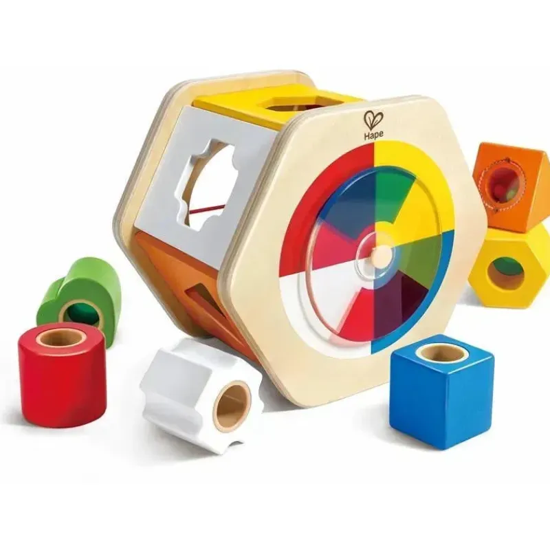 hape__classificador_de_fo_SKUsUjzCxch_0.webp Hape - Classificador de Formas Maravilhas de Madeira Clearance