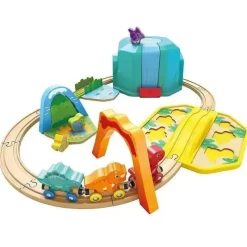 Hape - Conjunto de balde de trem de dinossauro Clearance