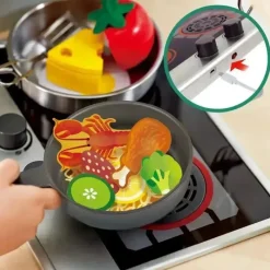 Hape - Conjunto de cozinha infantil de luxo com fritadeira Best