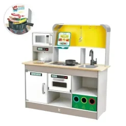 Hape - Conjunto de cozinha infantil de luxo com fritadeira Best