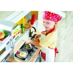 Hape - Conjunto de cozinha infantil de luxo com fritadeira Best