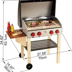 Hape - Cozinha Gourmet Grill e Shish Kabob de Madeira Outlet