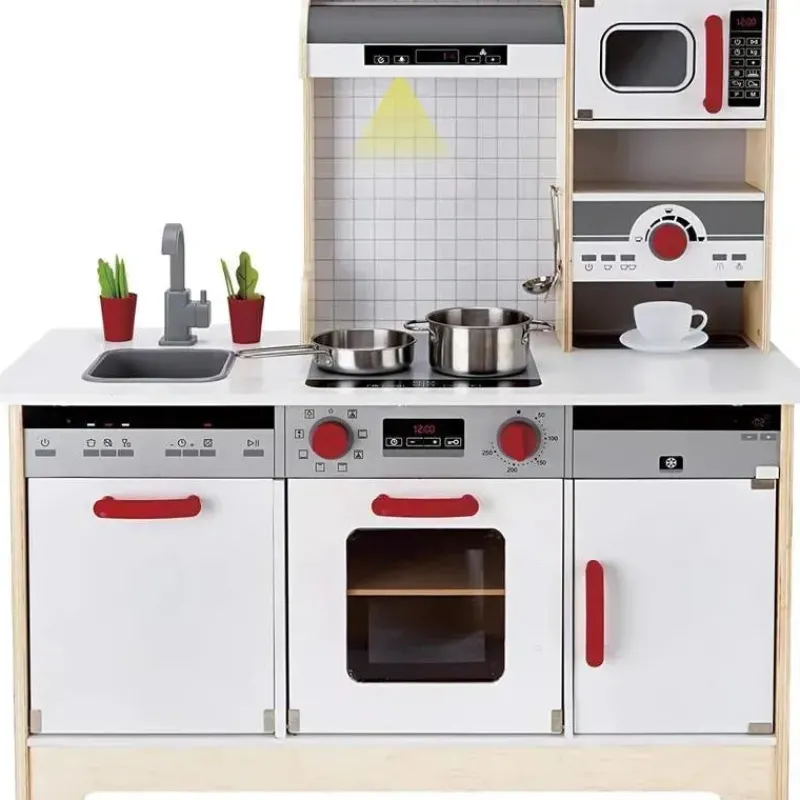 hape__cozinha_infantil_mu_SKUuQZ6Kuvo_1.webp Hape - Cozinha infantil multifuncional de madeira com acessórios Best