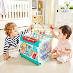 Hape - Explore e aprenda o brinquedo Magic Cube Montessori Hot